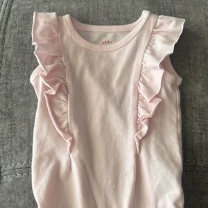 Cat & Jack Pink Ruffled Bodysuit